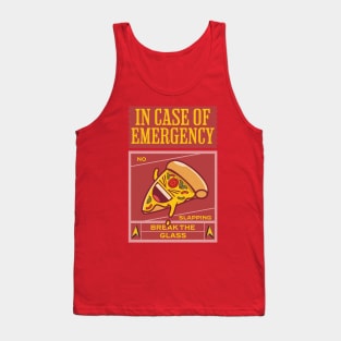 Pizza Joke - In Case Of Emergency Break The Glass Tank Top